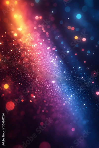 Obraz abstract background with light rays and luminous particles