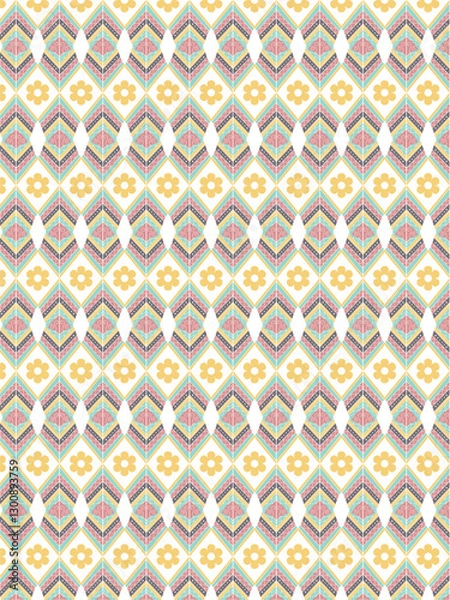 Fototapeta seamless pattern with geometric shapes