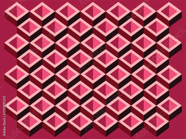 Obraz seamless geometric pattern with geometric shapes