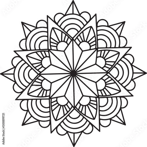 Obraz Vector mandala drawing