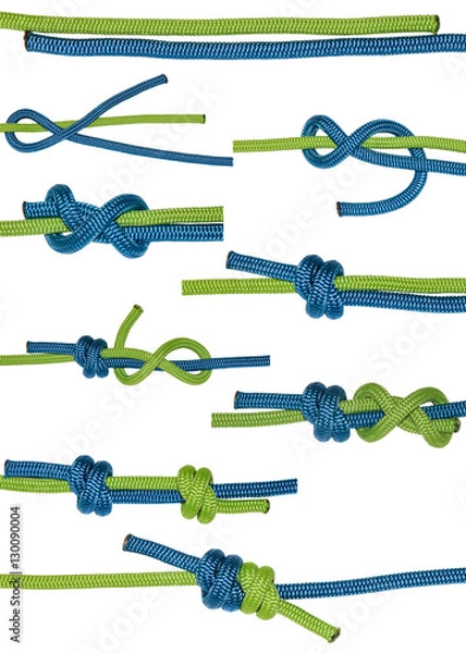 Obraz Grapevine knot tying scheme.