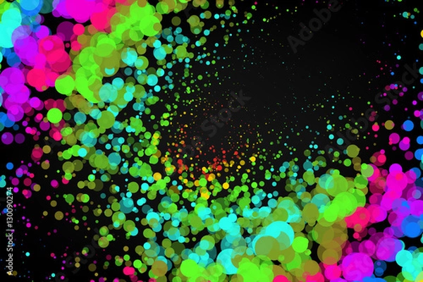 Fototapeta Vector abstract background. Colourful dots composition.