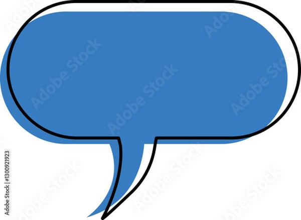 Fototapeta chat icon on blue background