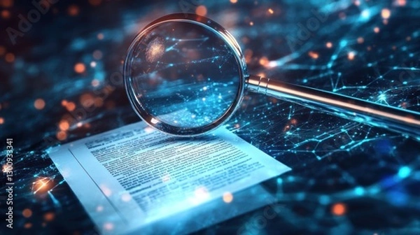 Fototapeta Digital Investigation: Unveiling Secrets Through Data Analysis