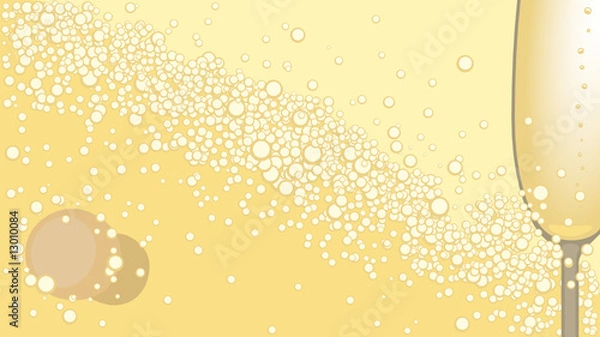 Obraz Champagne - vector background