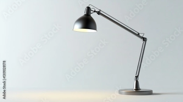 Fototapeta Modern desk lamp in minimalist setting