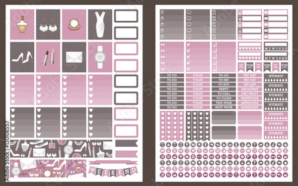 Obraz Planner stickers