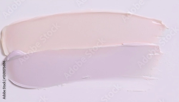 Fototapeta 흰 배경에 파스텔 톤의 부드러운 물감이 번져있다