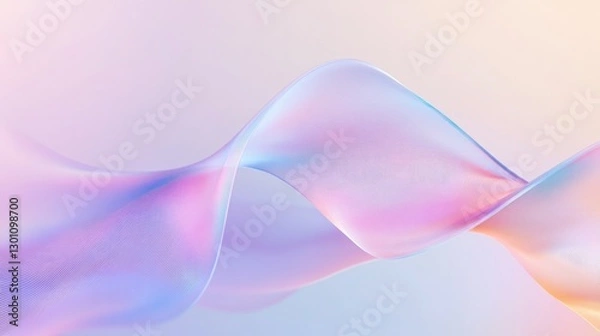 Fototapeta elegant convergence of colorful flowing lines on light gradient background invoking feelings of creativity and inspiration