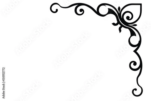 Obraz abstract floral frame