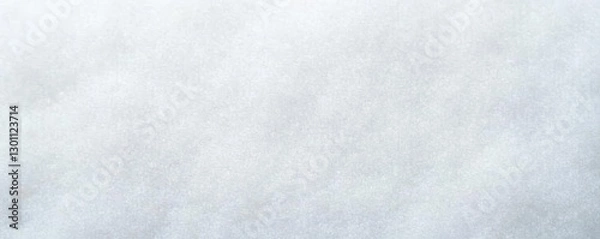 Fototapeta White felt swatch, showing fine fibers, snowy appearance , texture, craft