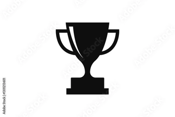 Obraz Simple trophy icon vector illustration sign.