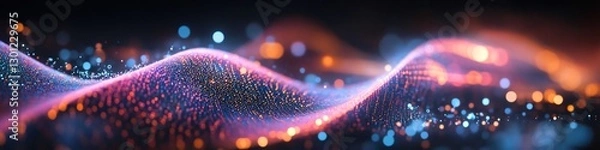 Obraz light music wave 