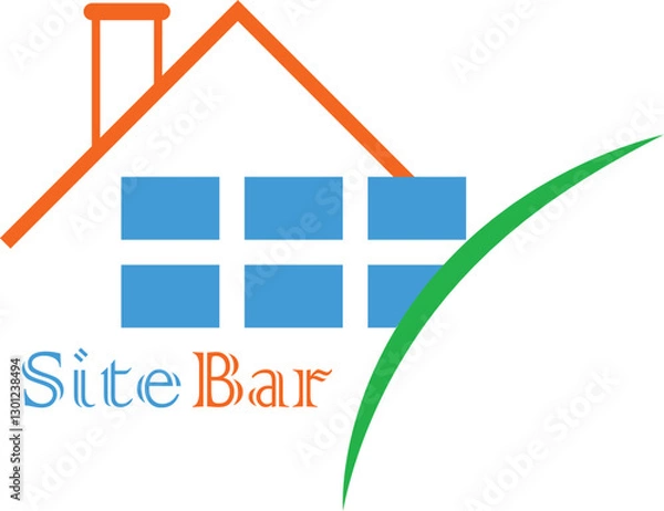 Obraz logo design visualization for company identification