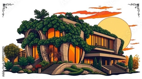 Obraz a tree in a garden