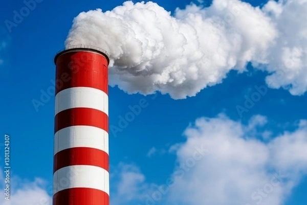 Obraz A scientist analyzing the effects of exhaust fumes on urban air quality using digital data projections