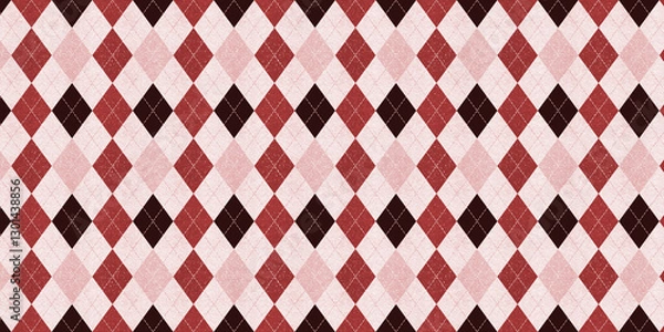 Obraz Vintage red and white chevron pattern