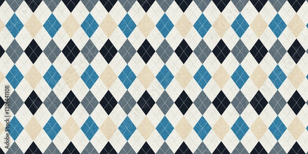 Obraz Argyle Pattern Rockabilly