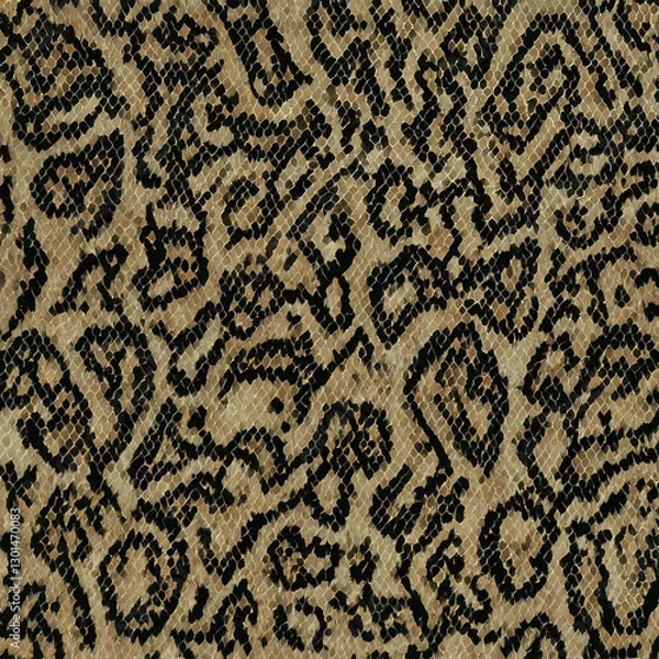 Fototapeta Seamless patterned texture of animal skin, animal print.