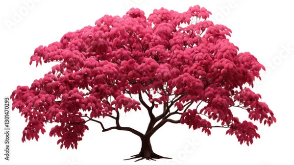 Fototapeta 3D Sumac Tree Variant isolated on transparent background, PNG