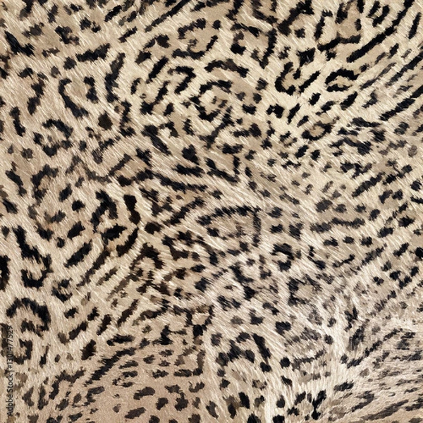 Fototapeta Seamless patterned texture of animal skin, animal print.