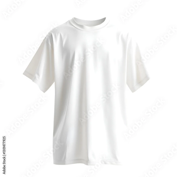 Fototapeta White t-shirt isolated on a transparent background