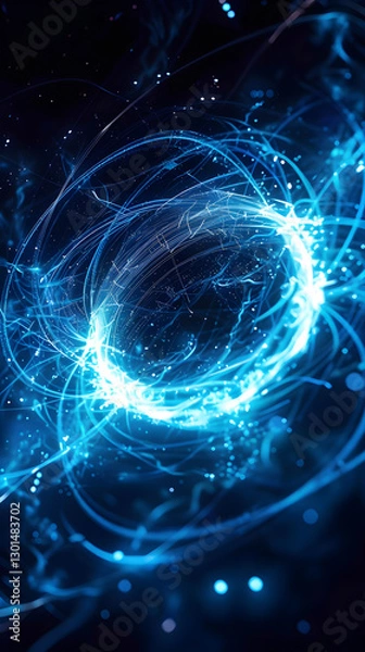 Fototapeta Intricate Visualization of SV Magnetic Field Strength in Vibrant Hues