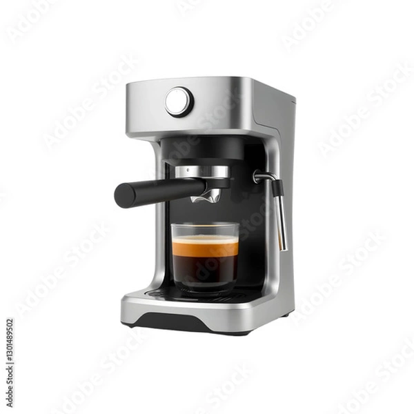 Fototapeta Coffee machine isolated on transparent background