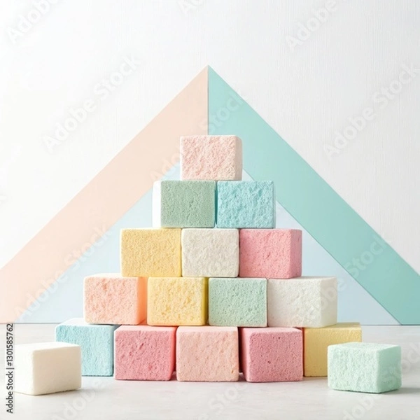 Fototapeta colorful sticky notes on white background