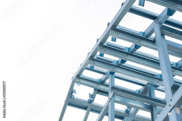 Obraz Structure of steel roof.