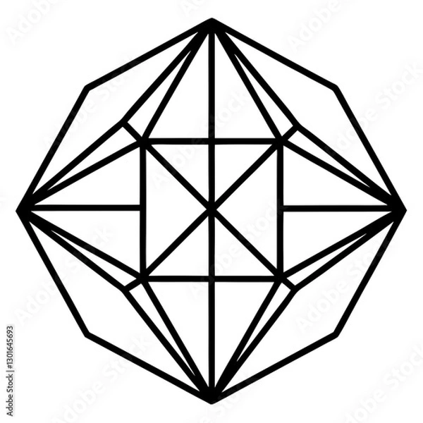 Fototapeta Geometric Pattern Design Compositions with lines and shapes, perfect for modern and minimalist designs. vector illustration