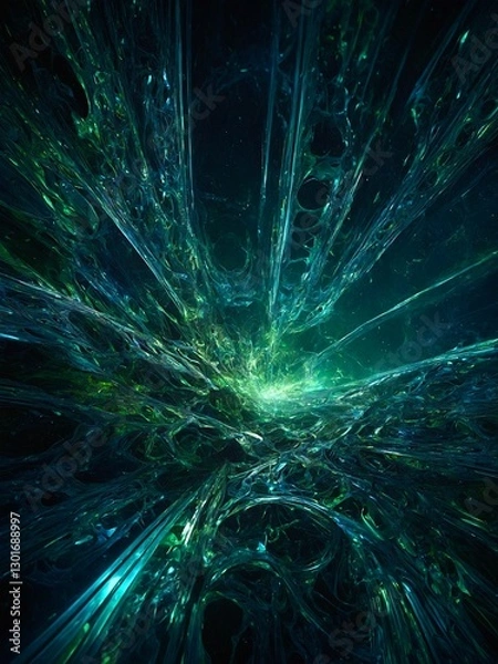 Fototapeta Fractal Entity: The Alien Intelligence Beyond Time