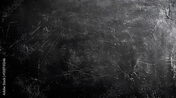 Obraz A high-resolution close-up of a textured blackboard with scratches and worn-out details
