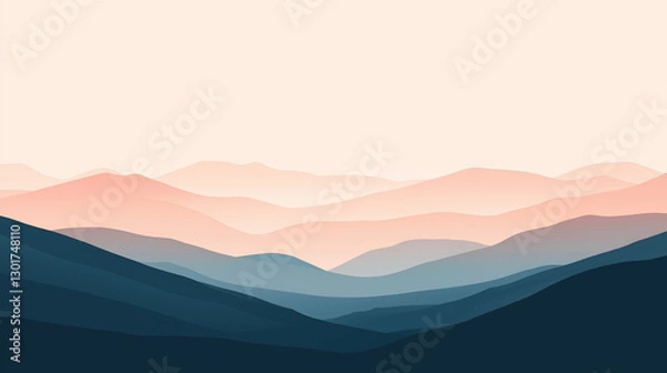Obraz mountain landscape in the morning