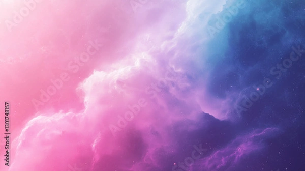 Obraz abstract nebula background with clouds