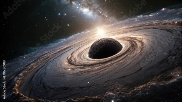 Obraz Black Hole Accretion Disk Simulation