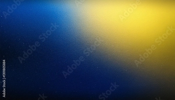 Fototapeta blue yellow color gradient rough abstract background shine bright light and glow shapes empty space grainy noise grungy texture on transparent background