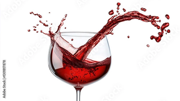 Fototapeta グラスに入るワイン