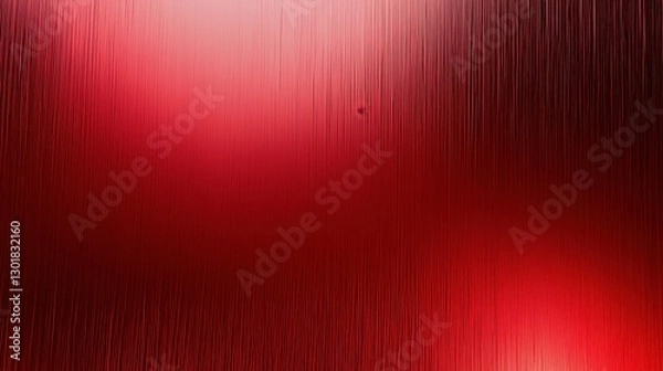 Fototapeta A close-up of brushed red metal with soft glowing reflections, creating a sleek and industrial aesthetic. Ideal for backgrounds, design, and branding