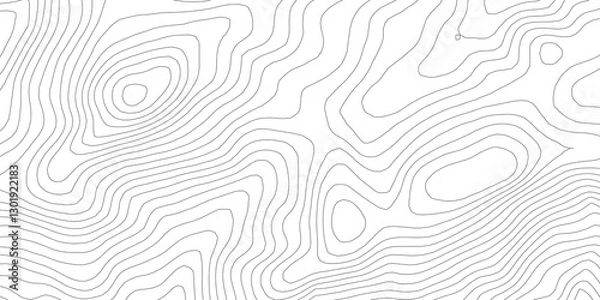 Obraz Curvas de nivel, mapa topográfico