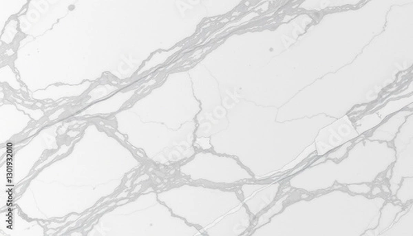 Fototapeta 自然な白の大理石をイメージしたマテリアル素材