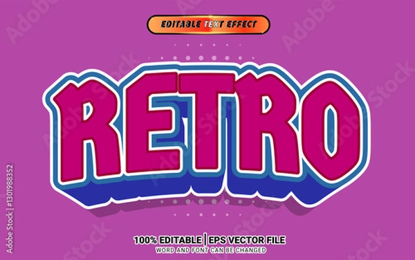 Fototapeta retro game text effect template