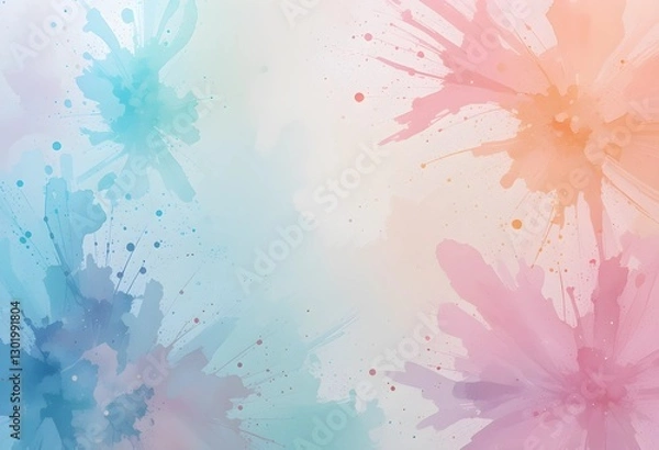 Obraz abstract background with watercolor splashes