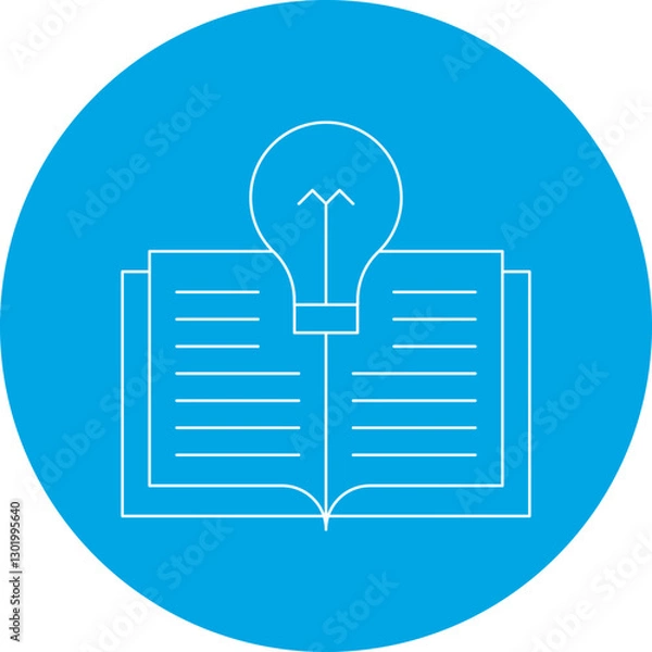 Fototapeta Creative Teaching icon single vector illustration