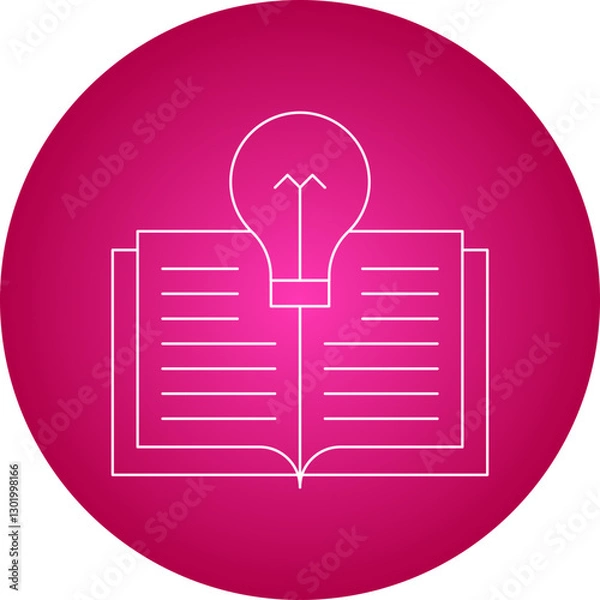 Fototapeta Creative Teaching icon single vector illustration