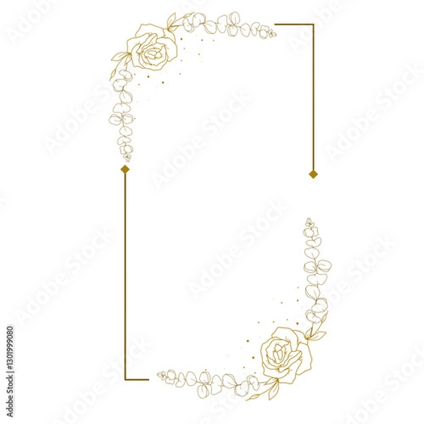 Obraz Floral Border frame 
