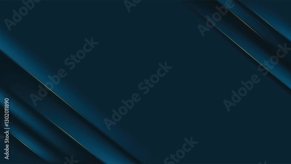 Fototapeta Blue background vector design. Luxury background with line and blue gradation color.