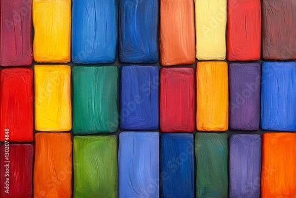 Obraz Vibrant Color Blocks Pattern