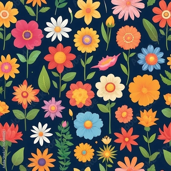 Obraz seamless floral pattern