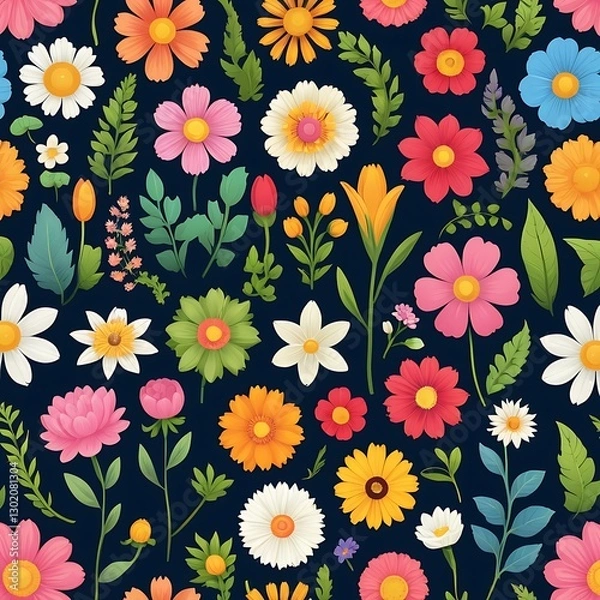 Obraz seamless floral pattern